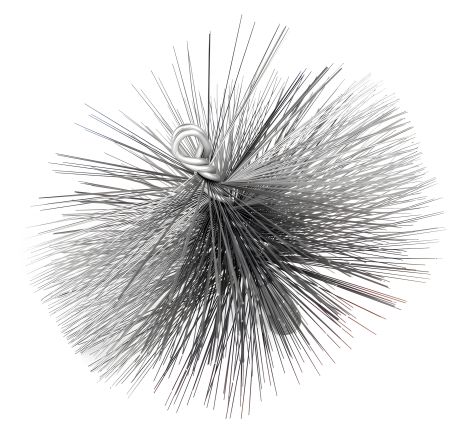 Металева щітка для чищення димоходу Ø250 мм Металева щітка для чищення димоходу Ø250 мм