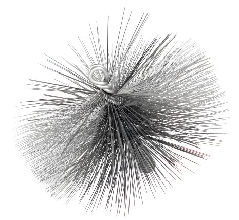 Щетка-ерш для чистки дымохода Ø250 мм высокая