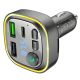 Модулятор Borofone BC48 Broad QC3.0 car BT FM transmitter Черный