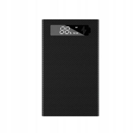 Корпус-кейс DIY CX5 під АКБ 18650x5 для повербанка з PD/QC3.0 2xUSB, Type-C, micro, Lightning, Quick Charge, Black