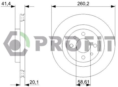 Диск тормозной LADA KALINA, LADA PRIORA, LADA 112, PROFIT (50101147)