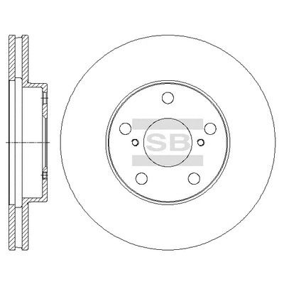 Диск тормозной TOYOTA RAV4, SANGSIN (SD4050)