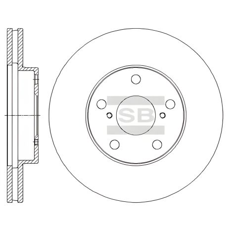 TOYOTA RAV4 гальмівний диск, SANGSIN (SD4050) TOYOTA RAV4 гальмівний диск, SANGSIN (SD4050)