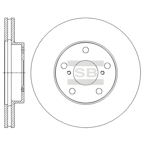 Тормозной диск для TOYOTA RAV4 от SANGSIN (SD4050)