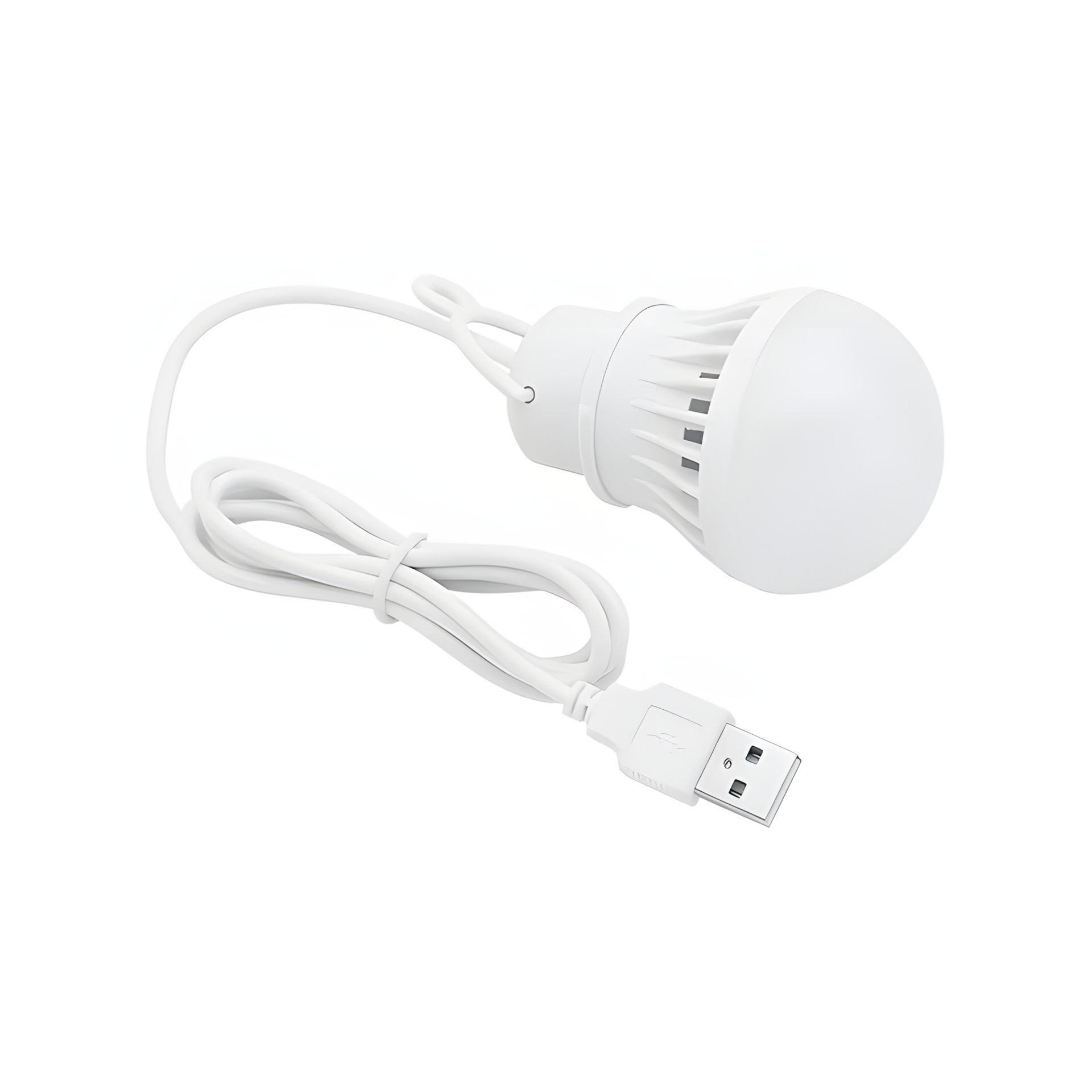 LED 7W 6500K USB-лампочка, холодне світло, білий пластик, довжина 90cm LED 7W 6500K USB-лампочка, холодне світло, білий пластик, довжина 90cm