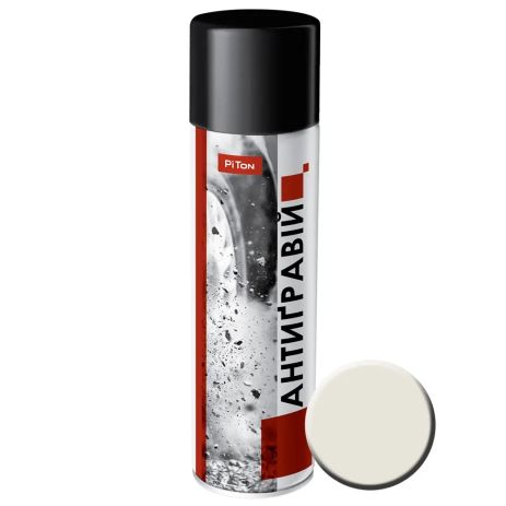 Средство для защиты кузова авто Антигравий белый (аэрозоль) PITON 500ML (000005288)