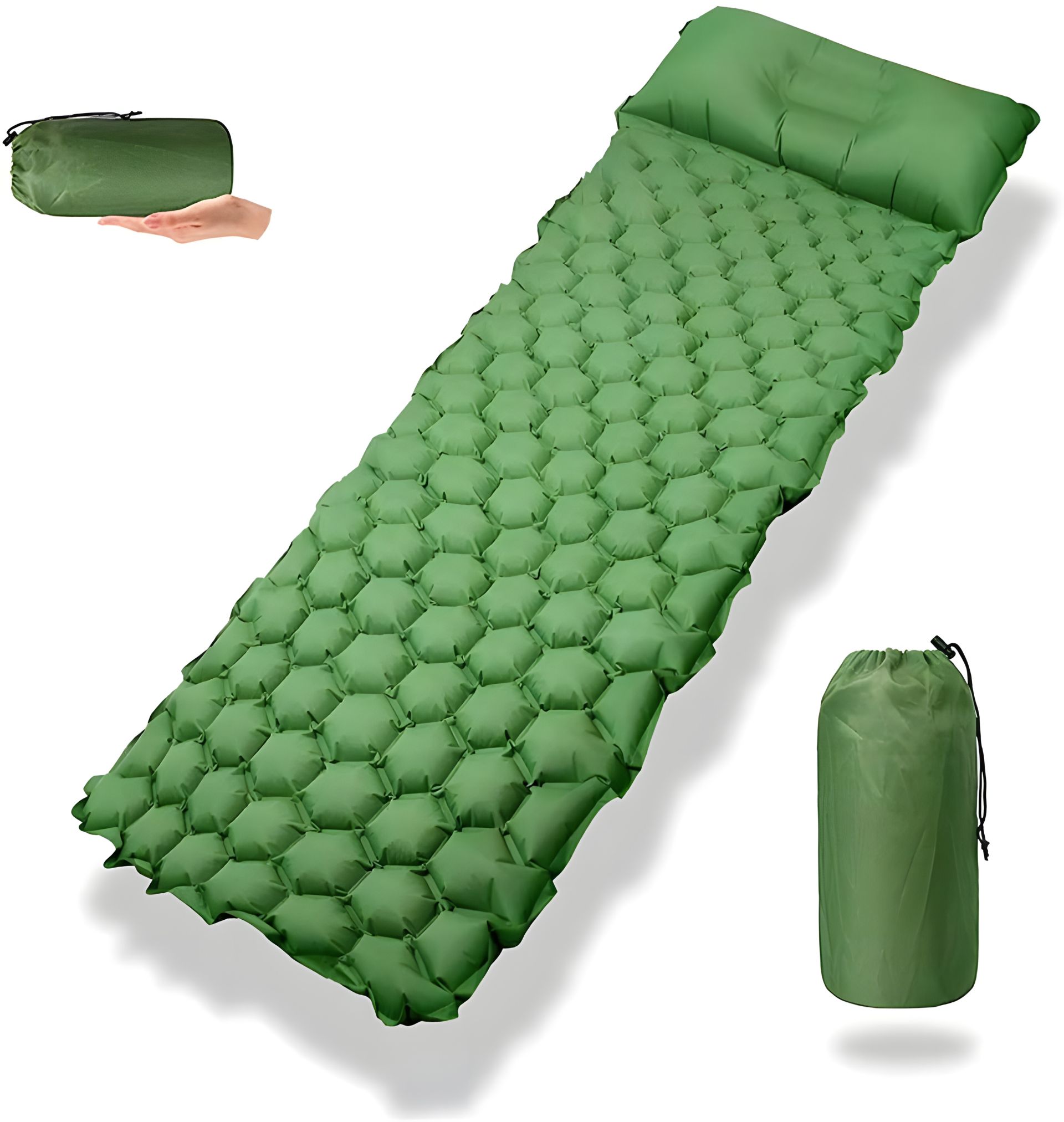 Туристический надувной коврик-матрас 190x60x5 см WMC-TRI-017 WMC TOOLS WT-TRI-017 Туристический надувной коврик-матрас 190x60x5 см WMC-TRI-017 WMC TOOLS WT-TRI-017