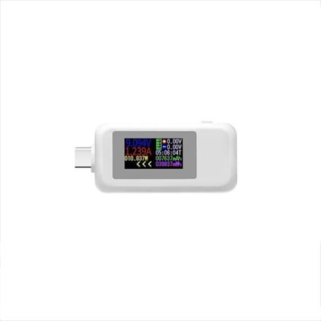 USB-тестер Type-C 10 in 1, цветной дисплей, WHITE