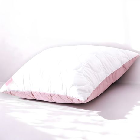 Двусторонняя подушка Soft IDEIA, искусственный пух, 50x70 см, белый/пудра (8-35500*002)