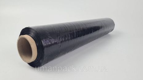 Палетна Стрейч-плівка ПЕ чорний /50см (1,7кг) 20мкм/200м (1 рул)