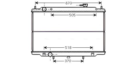 AVA COOLING (DN2302) Радиатор охлаждения двигателя для NISSAN PICK UP