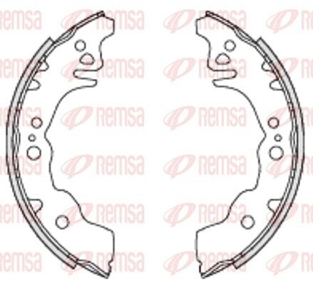 Комплект тормозных колодок SUBARU JUSTY, DAIHATSU SIRION, DAIHATSU MATERIA, REMSA (423000)