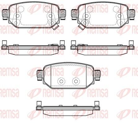 Комплект тормозных колодок MAZDA 3, REMSA (173102)