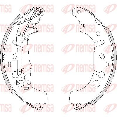 Комплект гальмівних колодок PEUGEOT BIPPER, CITROËN NEMO, OPEL CORSA, REMSA (419200)