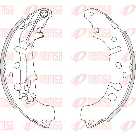 Комплект гальмівних колодок PEUGEOT BIPPER, CITROËN NEMO, OPEL CORSA, REMSA (419200)