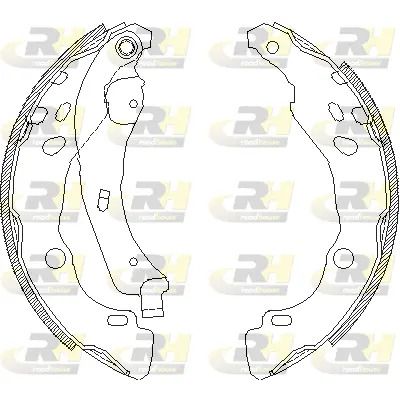 Комплект гальмівних колодок NISSAN NOTE, PEUGEOT 208, DACIA DUSTER, ROAD HOUSE (415200)