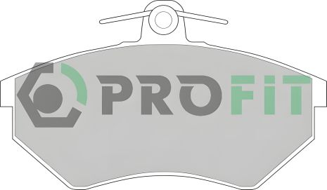 Комплект тормозных колодок PROFIT (50000775) для VW CADDY, SEAT INCA, AUDI QUATTRO