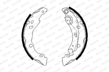 Комплект гальмівних колодок NISSAN NOTE, DACIA SANDERO, RENAULT SANDERO/STEPWAY, FERODO (FSB642)