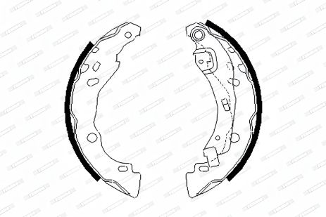 Комплект гальмівних колодок NISSAN NOTE, DACIA SANDERO, RENAULT SANDERO/STEPWAY, FERODO (FSB642) Комплект гальмівних колодок NISSAN NOTE, DACIA SANDERO, RENAULT SANDERO/STEPWAY, FERODO (FSB642)