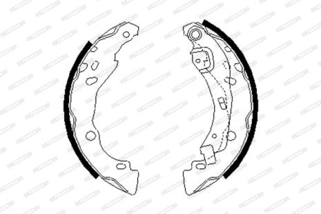 Комплект гальмівних колодок NISSAN NOTE, DACIA SANDERO, RENAULT SANDERO/STEPWAY, FERODO (FSB642)