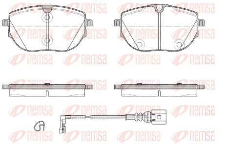 Гальмівних колодок комплект VW TRANSPORTER, VW MULTIVAN, REMSA (192001) Гальмівних колодок комплект VW TRANSPORTER, VW MULTIVAN, REMSA (192001)