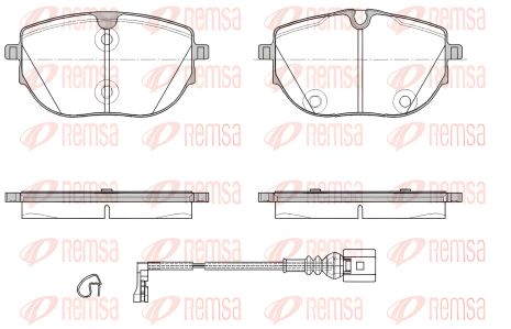 Гальмівних колодок комплект VW TRANSPORTER, VW MULTIVAN, REMSA (192001) Гальмівних колодок комплект VW TRANSPORTER, VW MULTIVAN, REMSA (192001)