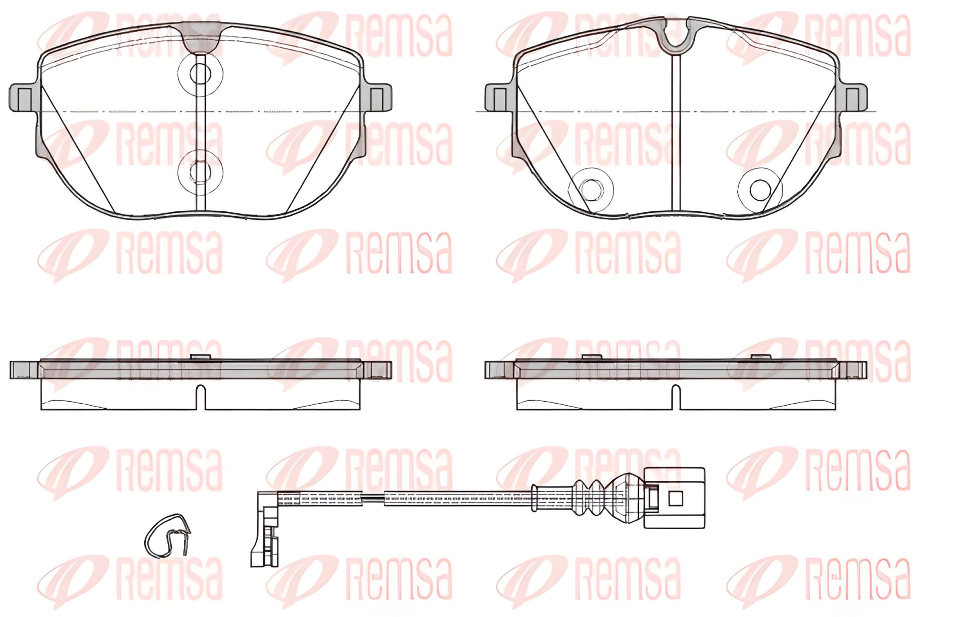 Тормозные колодки комплект для VW TRANSPORTER, MULTIVAN, REMSA (192001) Тормозные колодки комплект для VW TRANSPORTER, MULTIVAN, REMSA (192001)
