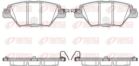 Комплект гальмівних колодок MAZDA CX-9, REMSA (171204)