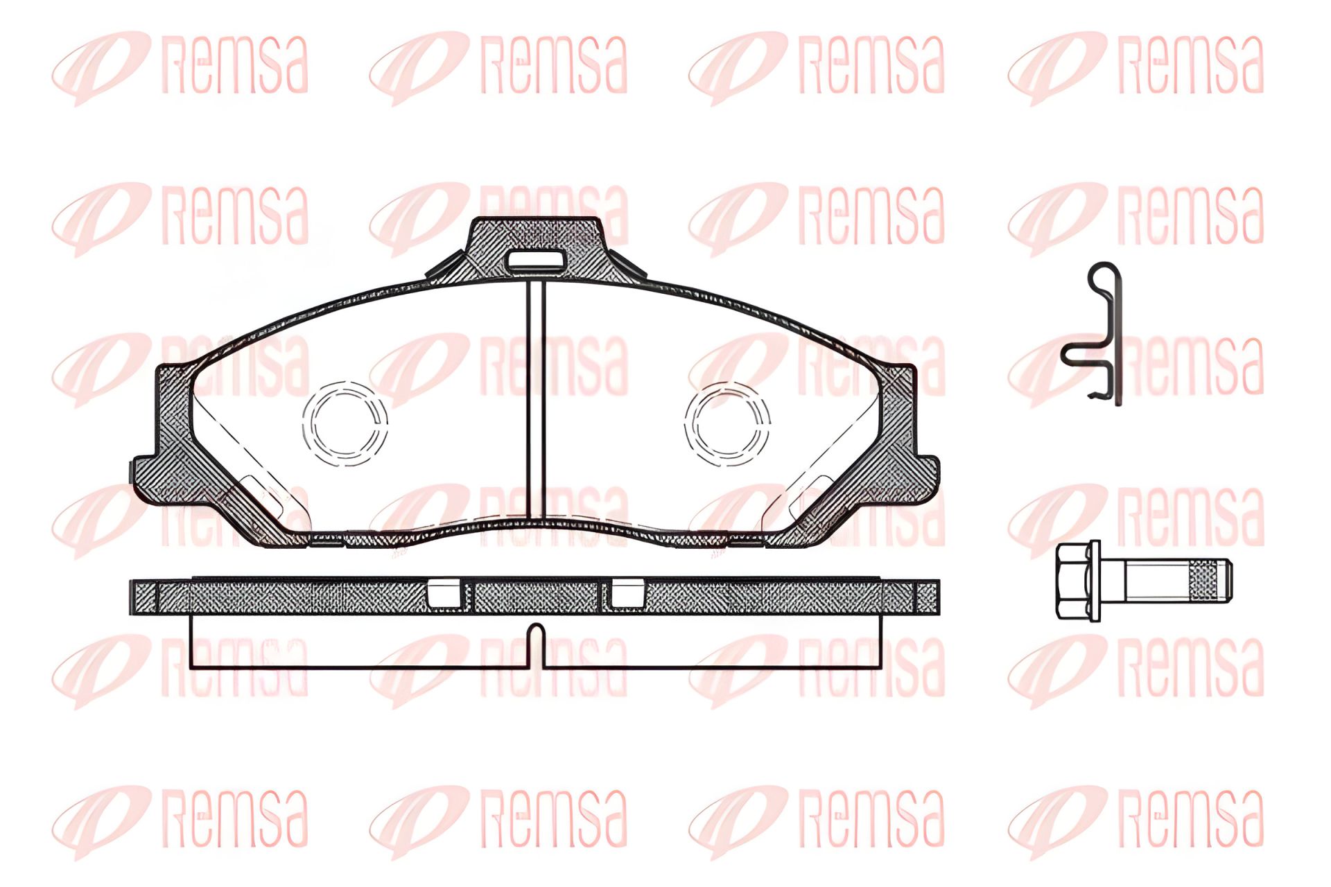 Комплект тормозных колодок FORD RANGER, MAZDA BT-50, MAZDA B-SERIE, REMSA (073001) Комплект тормозных колодок FORD RANGER, MAZDA BT-50, MAZDA B-SERIE, REMSA (073001)