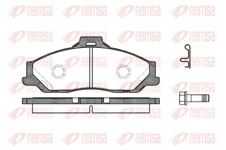 Тормозные колодки комплект для FORD RANGER, MAZDA BT-50, MAZDA B-SERIE, REMSA (073001) Тормозные колодки комплект для FORD RANGER, MAZDA BT-50, MAZDA B-SERIE, REMSA (073001)