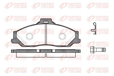 Комплект тормозных колодок FORD RANGER, MAZDA BT-50, MAZDA B-SERIE, REMSA (073001)