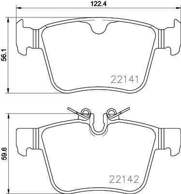 Комплект тормозных колодок POLESTAR POLESTAR, VOLVO ASIA, LAND ROVER, BREMBO (P86029)