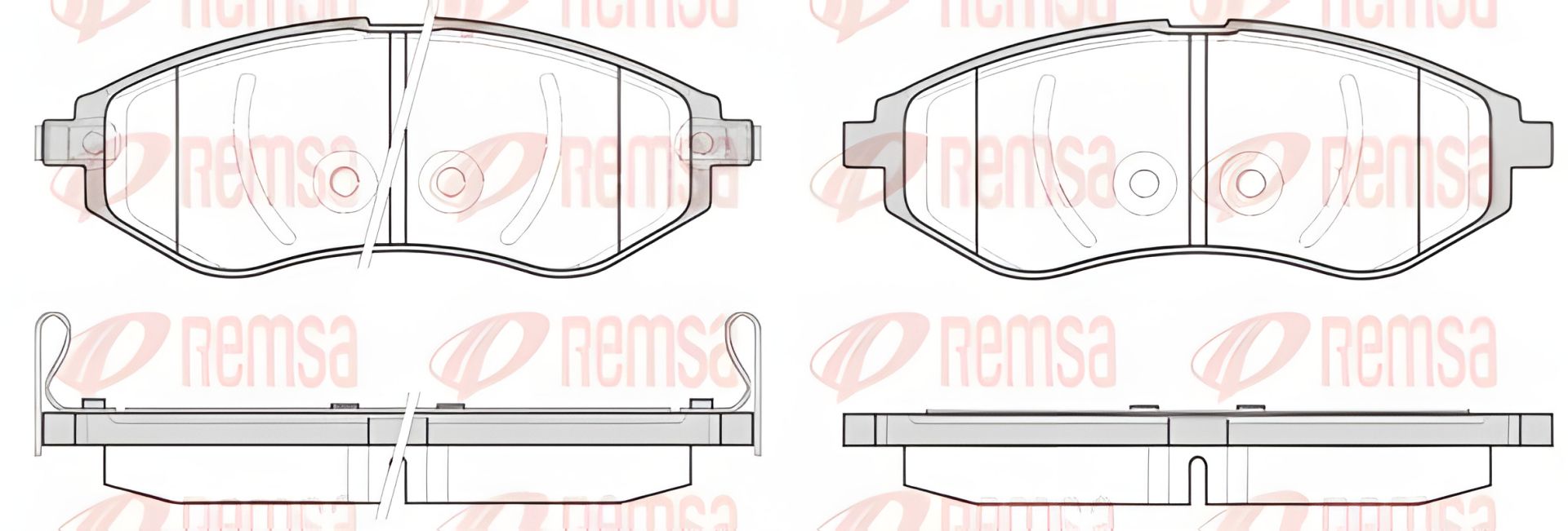 Гальмівні колодки комплект CHEVROLET AVEO, DAEWOO KALOS, REMSA (098602) Гальмівні колодки комплект CHEVROLET AVEO, DAEWOO KALOS, REMSA (098602)