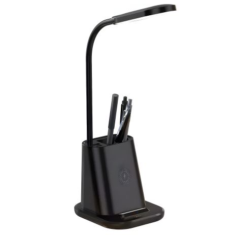 XO WX032 Лампа (Pen Holder, Desk Lamp, Wireless Charger) 3 in 1 25W Wireless Charger Black