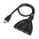 HDMI-світч (перемикач) 3 to 1, 1080p 60Hz, 50cm black