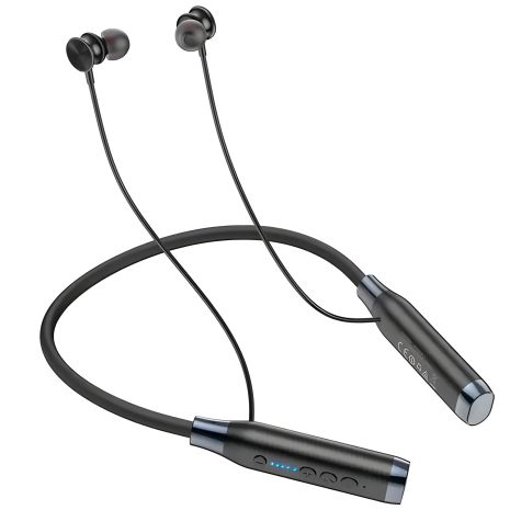 Навушники бездротові HOCO ES62 Pretty neck-hang BT5.3 earphones, TF 32GB, 800mAh, 120h, 96 см, black Навушники бездротові HOCO ES62 Pretty neck-hang BT5.3 earphones, TF 32GB, 800mAh, 120h, 96 см, black