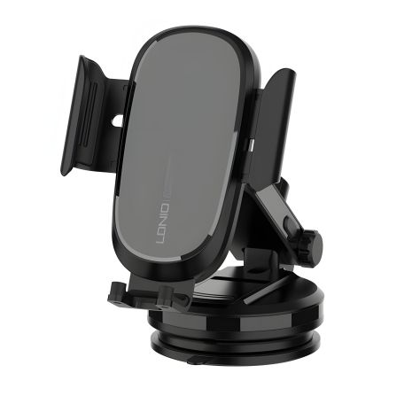 Автотримач LDNIO MW21-1 Wireless 15W, 70-95мм, Чорний