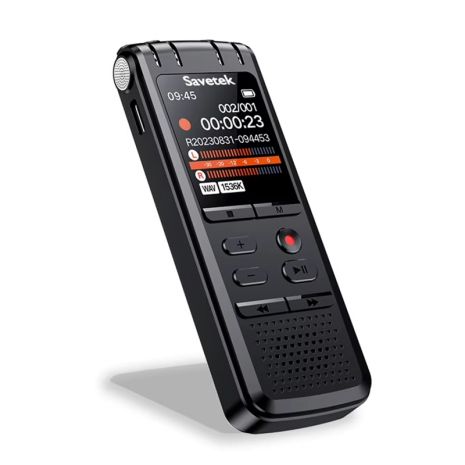 Профессиональный цифровой диктофон с шумоподавлением и линейным входом Savetek GS-R58, 32 Гб памяти Профессиональный цифровой диктофон с шумоподавлением и линейным входом Savetek GS-R58, 32 Гб памяти