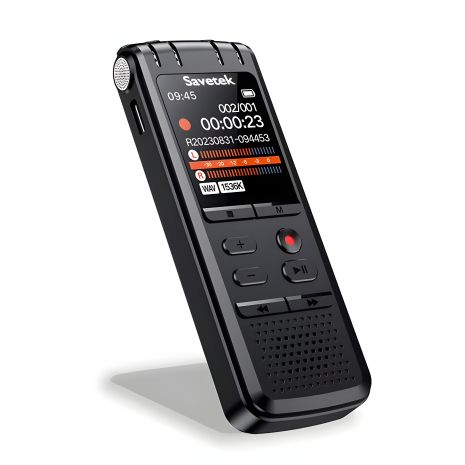 Цифровий професійний диктофон зі шумозаглушенням Savetek GS-R58, 8 Гб пам'яті