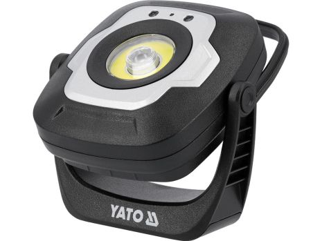 Прожектор диодный, переносной, 10Вт, 1200/600/100 Lm 3 режима, пит.- аккумул. 3,7 В, 4,4 АГод Yato YT-818214