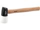 Молоток с металлорезиновой головкой Ø= 65 мм x 125 мм, деревянная ручка, m=1,3 кг, l=400 мм [6/12] Yato YT-46060
