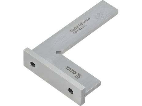 Слюсарний кутник 90° з широкою основою, 100 х 70 мм [100] Yato YT-70761