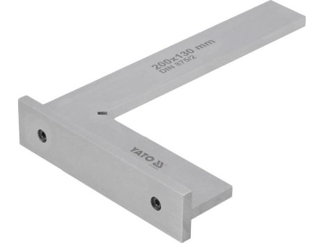 Угольник слесарный 90° с широким основанием, 200 х 130 мм [20] Yato YT-70763