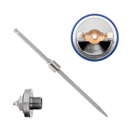 Комплект форсунки 1,3 мм для фарбопультів HVLP II PT-0100, PT-0105, PT-0105D (дюза, голка, повітряна головка) INTERTOOL PT-2113 Комплект форсунки 1,3 мм для фарбопультів HVLP II PT-0100, PT-0105, PT-0105D (дюза, голка, повітряна головка) INTERTOOL PT-2113