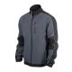 Тришарова темно-сіра стрейчева куртка SOFTSHELL, водо-/вітрозахист, XL INTERTOOL SP-3134