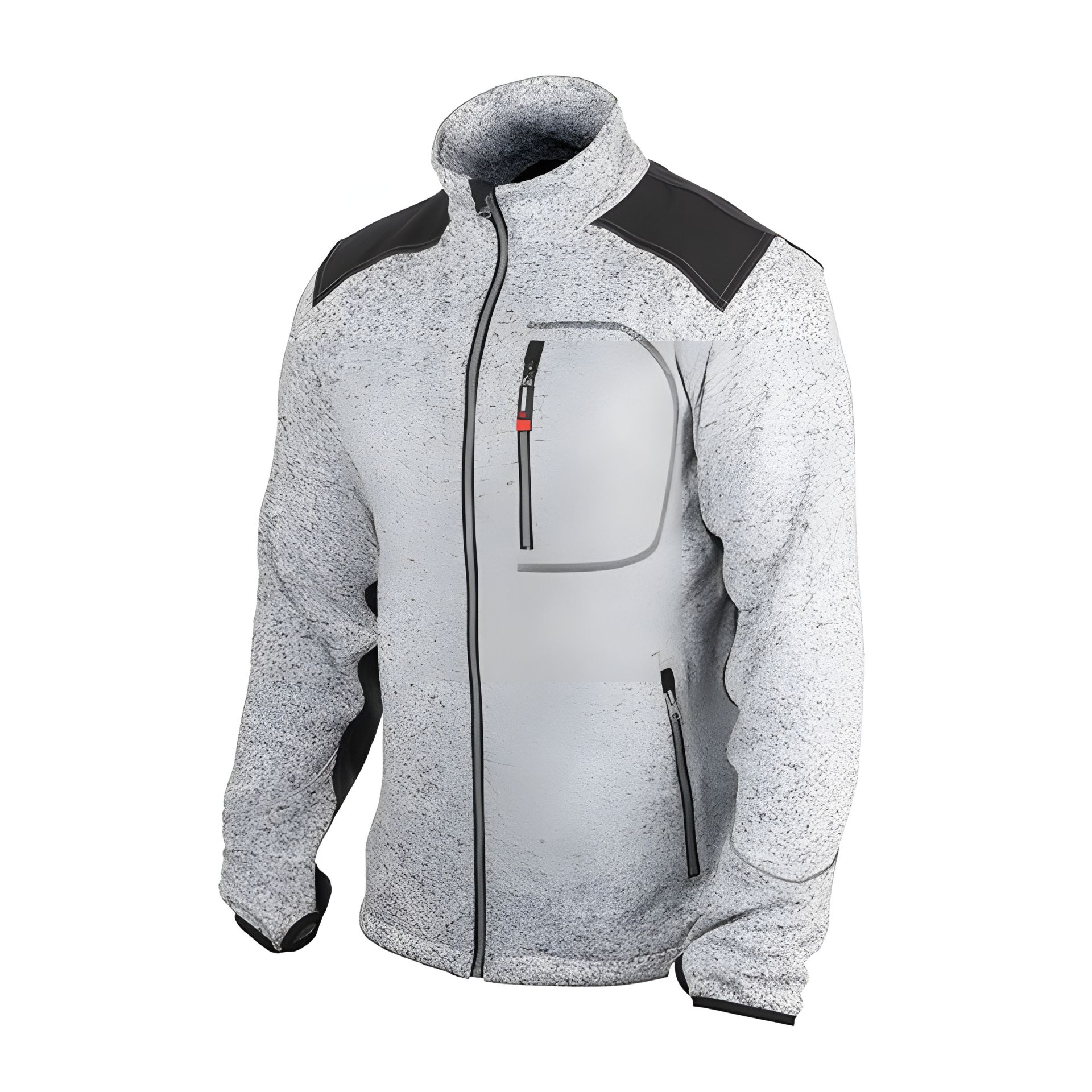 Куртка в'язана SOFTSHELL, сірого кольору з чорними вставками, 100% поліестер, щільність 270 г/м², кишеня на грудях і дві бічні, XL INTERTOOL SP-3114 PRO Куртка в'язана SOFTSHELL, сірого кольору з чорними вставками, 100% поліестер, щільність 270 г/м², кишеня на грудях і дві бічні, XL INTERTOOL SP-3114 PRO