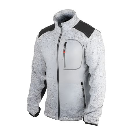 Вязаная куртка SOFTSHELL, серого цвета с черными вставками, 100% полиэстер, плотность 270 г/м², L INTERTOOL SP-3113 Вязаная куртка SOFTSHELL, серого цвета с черными вставками, 100% полиэстер, плотность 270 г/м², L INTERTOOL SP-3113