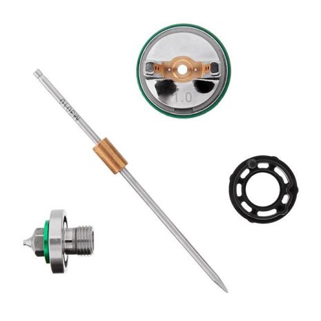 Комплект форсунки 1,0 мм для фарбопульта INTERTOOL HVLP II mini PT-0128 (дюза, повітряна головка, голка) PT-2106
