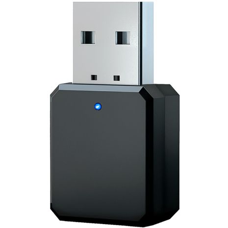 Bluetooth 5.1 USB + AUX аудио адаптер, беспроводной приемник звука с микрофоном Addap UBA-01 (2)