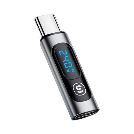 Измеритель мощности зарядки до 240 Ватт OTG USB Type-C с дисплеем Essager ES-OTG16